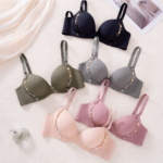 women's seamless push up lingerie small breast gathering anti sagging no steel ring bra
