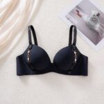 women's seamless push up lingerie small breast gathering anti sagging no steel ring bra