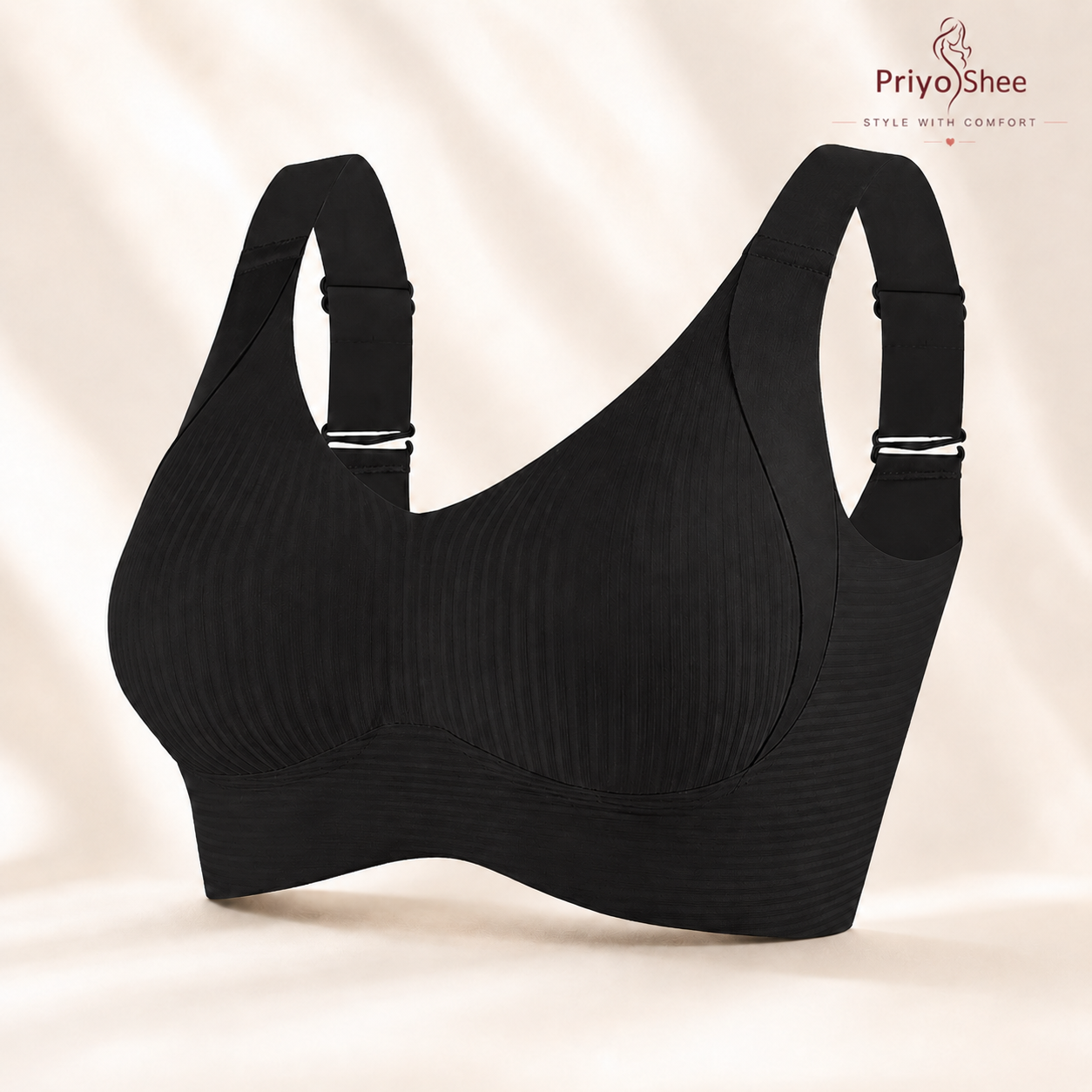 priyoshee seamless full coverage support bra
