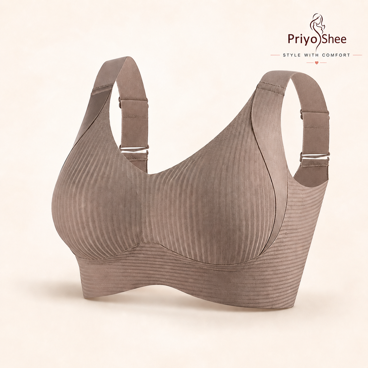 priyoshee seamless full coverage support bra