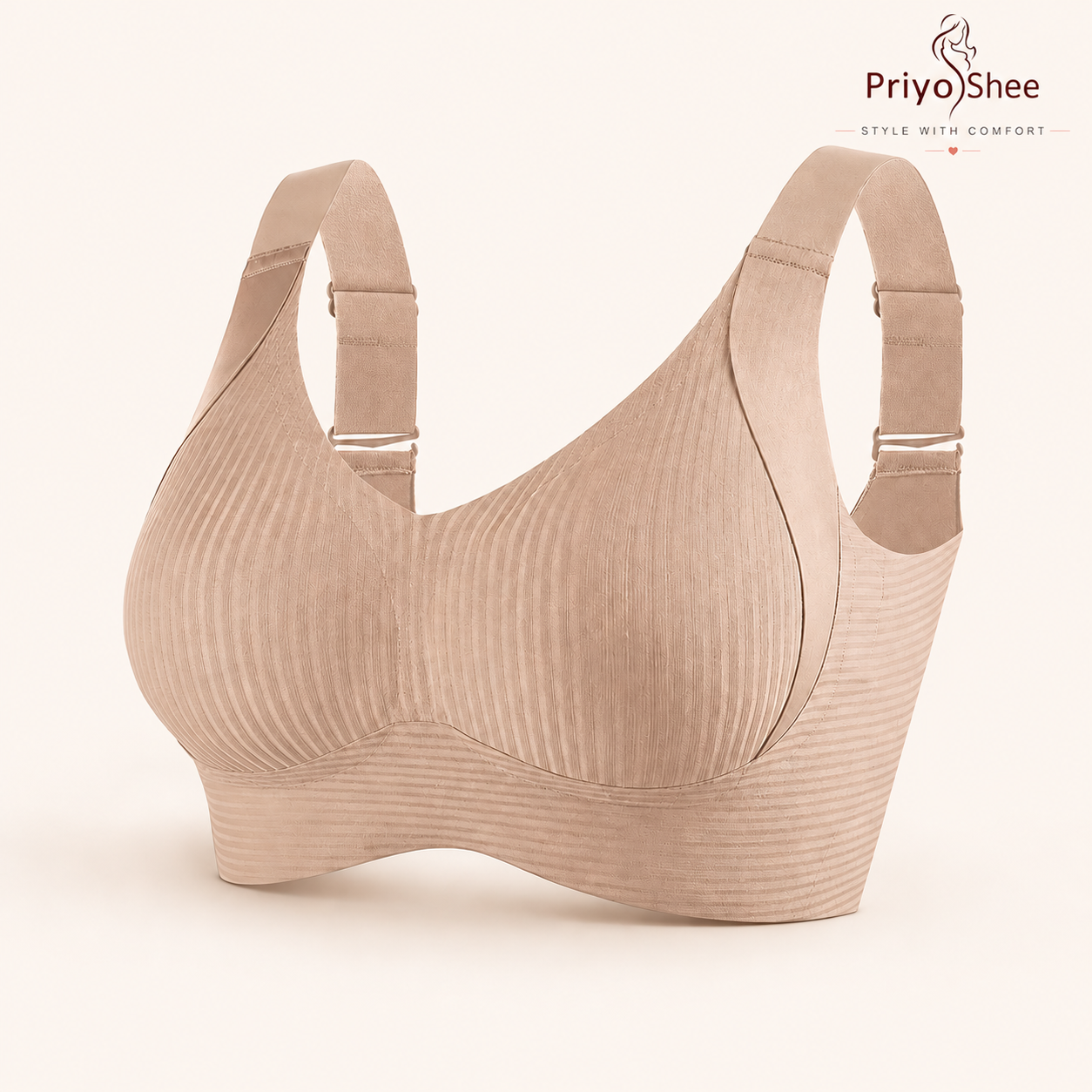 priyoshee seamless full coverage support bra