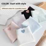 seamless ice silk cotton underwear triangle mid waist briefs sweet cute summer thin pure cotton crotch large size briefs