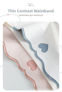 seamless ice silk cotton underwear triangle mid waist briefs sweet cute summer thin pure cotton crotch large size briefs