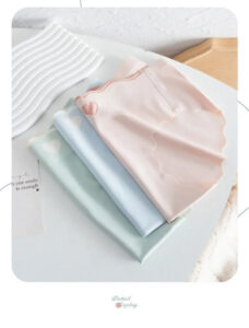 Seamless Ice Silk Cotton Underwear Triangle Mid-Waist Briefs Sweet Cute Summer Thin Pure Cotton Crotch Large Size Briefs seamless ice silk cotton underwear triangle mid waist briefs sweet cute summer thin pure cotton crotch large size briefs