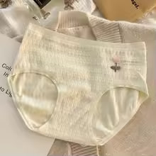 seamless pure cotton underwear for women breathable skin friendly floral patterned summer triangle panties middle waist design