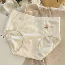 seamless pure cotton underwear for women breathable skin friendly floral patterned summer triangle panties middle waist design