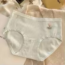 seamless pure cotton underwear for women breathable skin friendly floral patterned summer triangle panties middle waist design